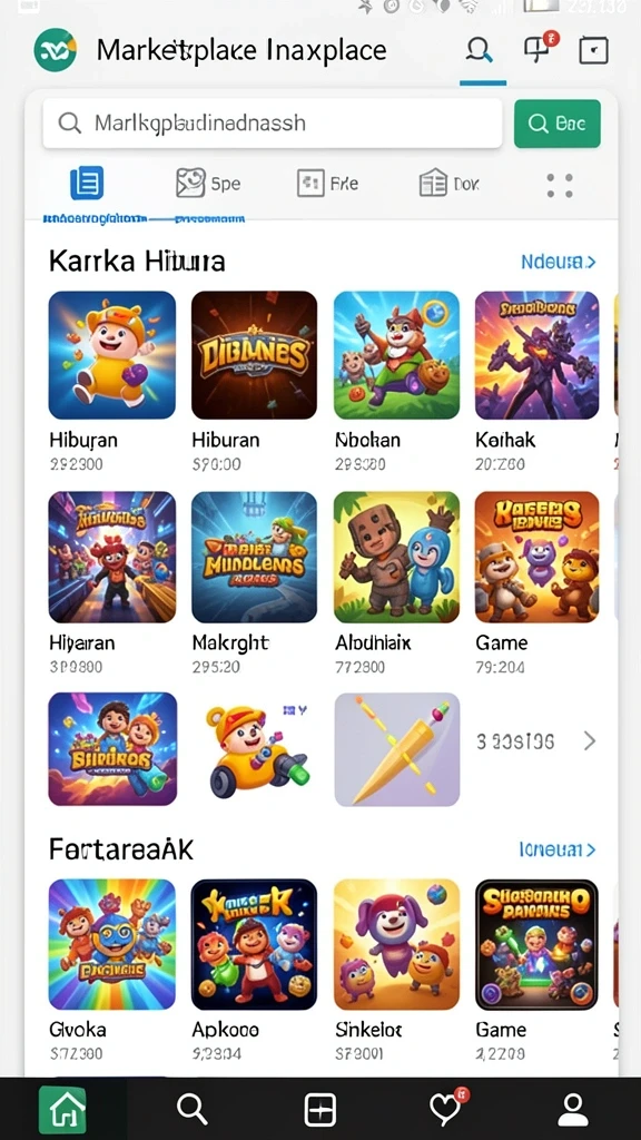 Tampilan awal game dengan karakter yang menawan.
