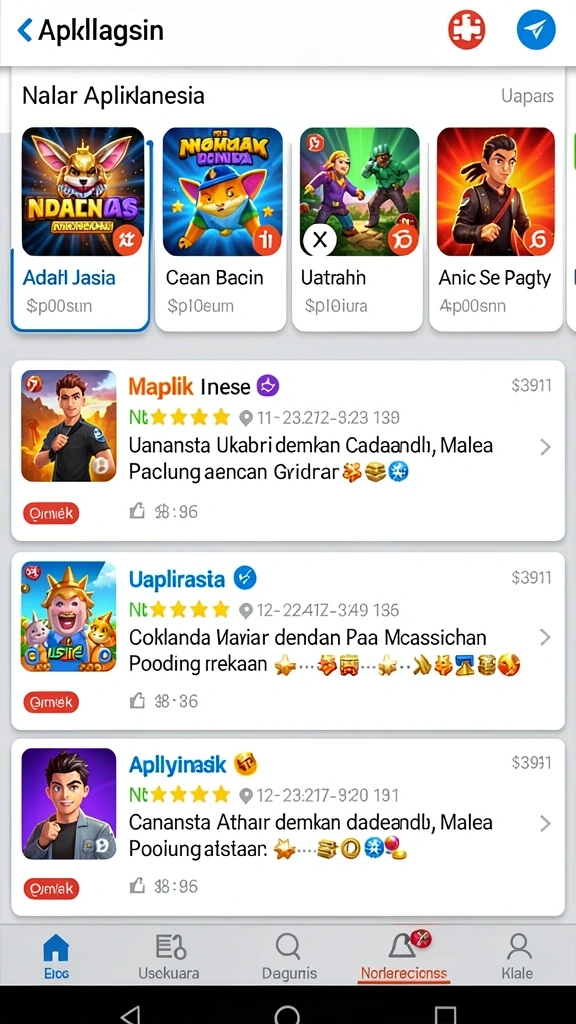 Tampilan antarmuka yang sederhana dan menarik.