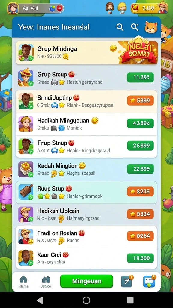 Screenshot fitur bonus menarik yang tersedia.