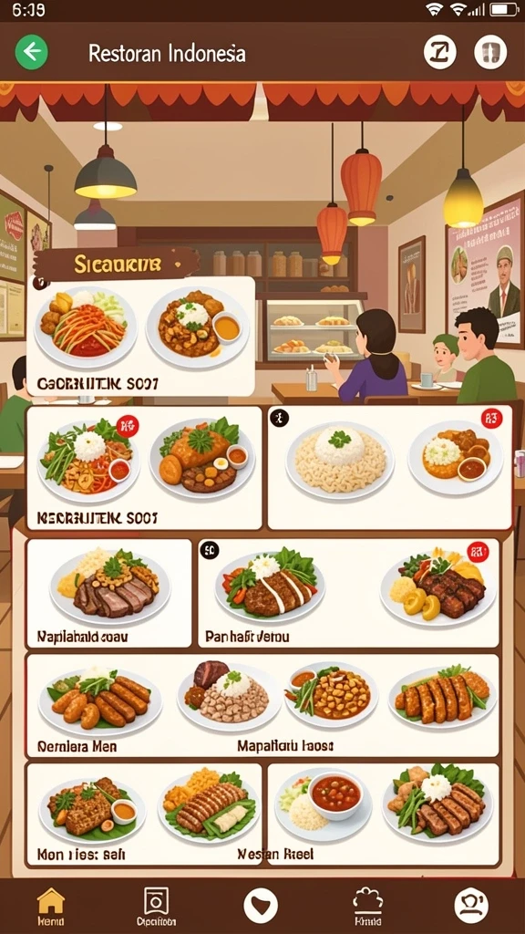 Tampilan layar utama aplikasi CIPUTRATOTO.