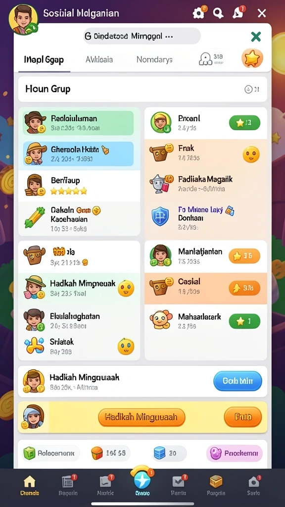 Tampilan awal yang menarik dan intuitif.