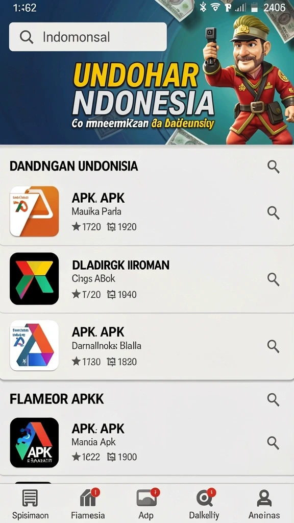 Tangkapan layar memperlihatkan sistem upgrade karakter.
