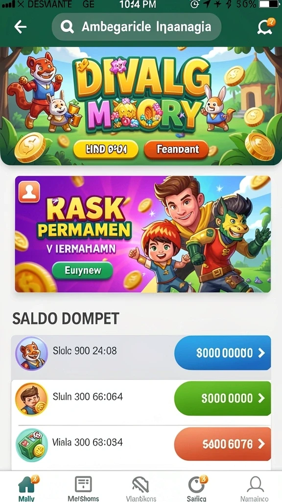 Tampilan antarmuka yang menarik dan modern.