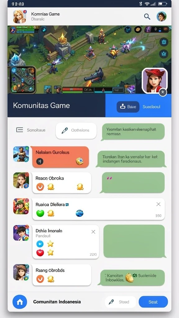 Karakter unik yang bisa dikustomisasi.
