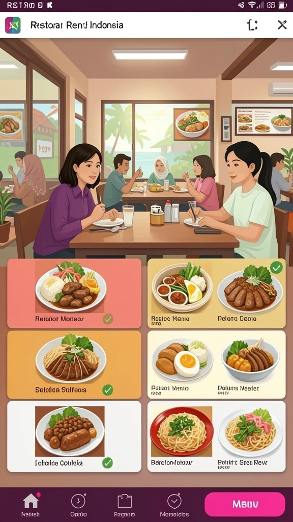 Tampilan antarmuka utama yang menarik dan intuitif.