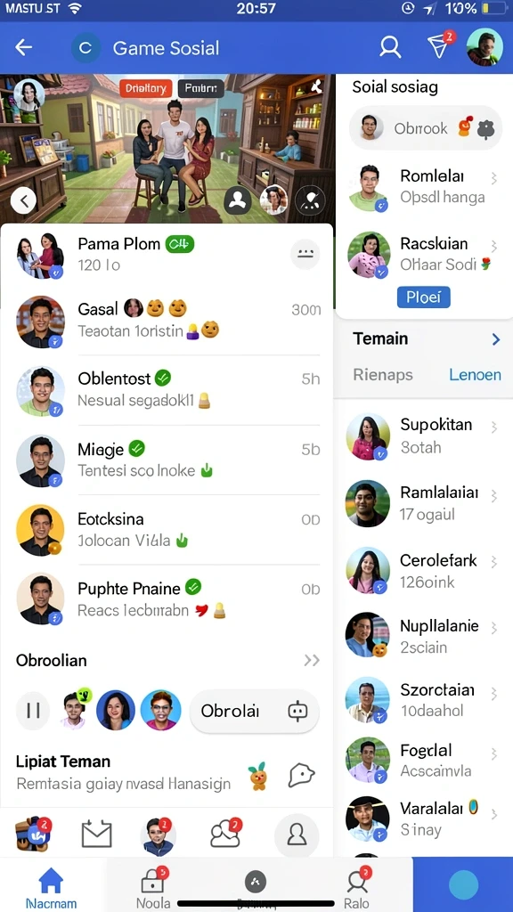 Tampilan antarmuka KERANGWIN yang menarik dan user-friendly.
