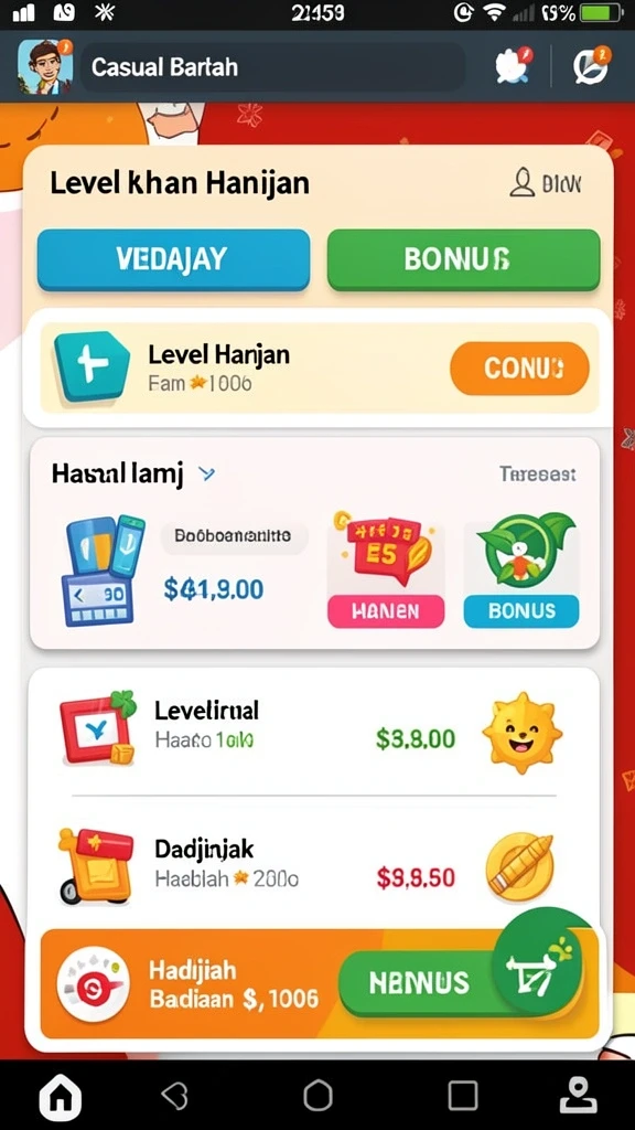 Tampilan utama aplikasi LUCK365 yang menarik.
