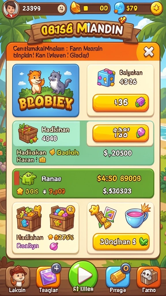 Pengalaman bermain yang mendebarkan dan menarik.
