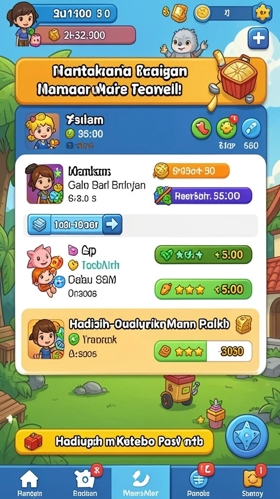 Tangkapan layar interaktif dari game MEGAIDR.