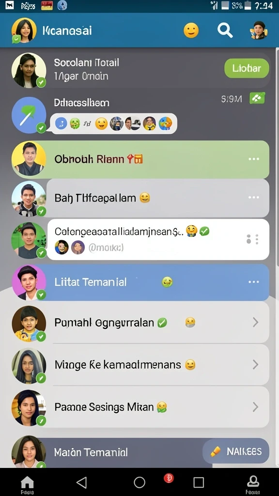 Menampilkan karakter utama dalam aksi seru.