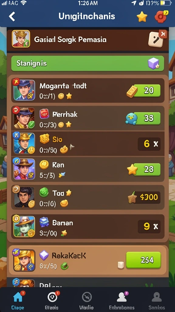 Pengguna mengatasi tantangan di level yang sulit.