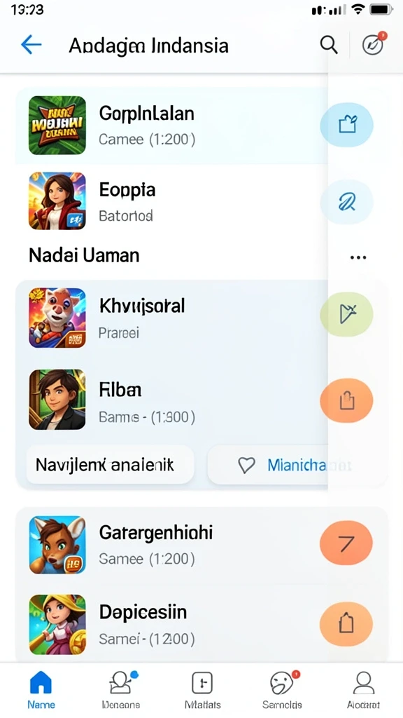 Karakter unik yang dapat dipilih sesuai selera.