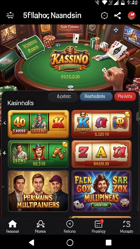 Screenshot aplikasi ROKOKBET menunjukkan tampilan antarmuka yang menarik.