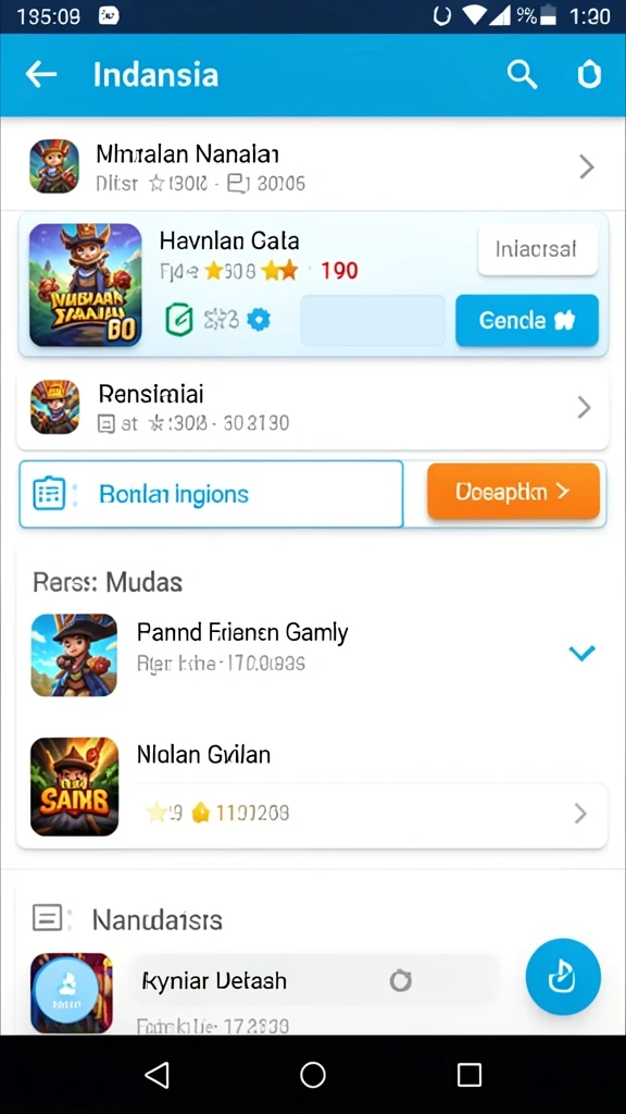 Tampilan antarmuka utama yang menarik dan user-friendly.