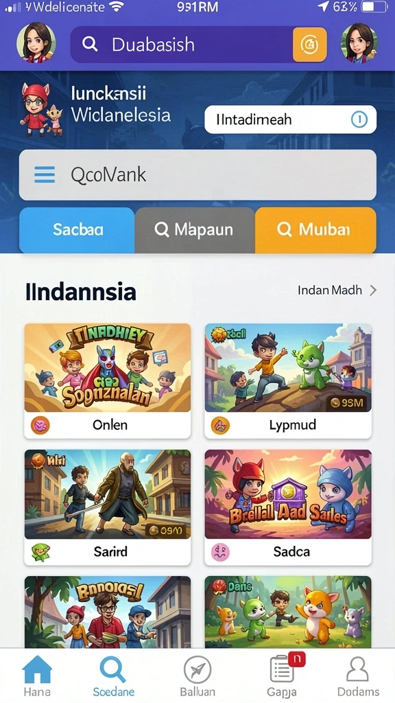 Tampilan antarmuka yang modern dan menarik.