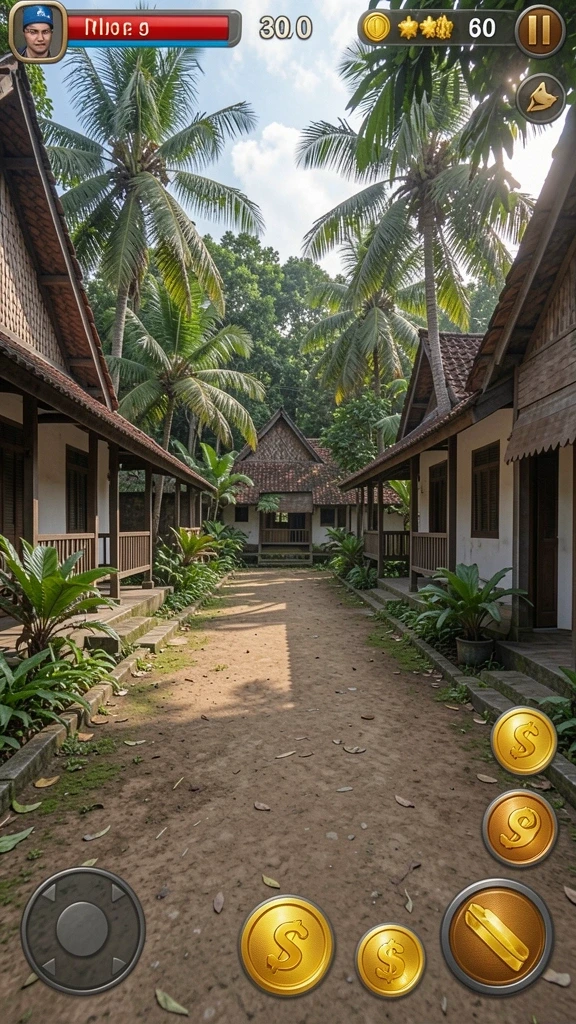 Keseruan bermain bersama teman-teman.
