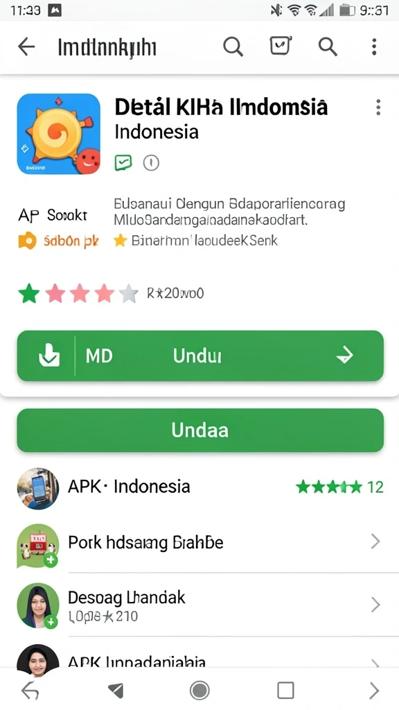 Screenshot menunjukkan tampilan awal permainan yang menarik.