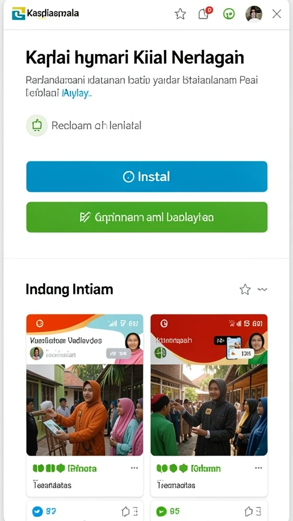 Tampilan antarmuka yang ramah pengguna.