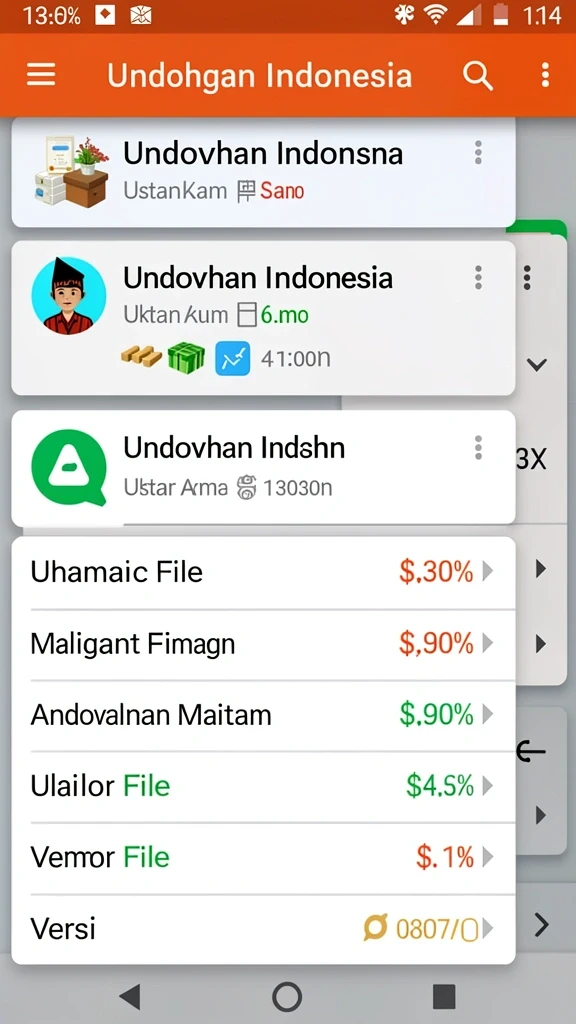 Tampilan antarmuka yang modern dan menarik.